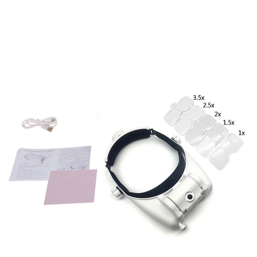 Gafas para presbicia con Lupa, luz LED y batería Recargable.,