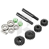 Rhino Capra Metal Complete Front Rear Portal Axle Set for 1/10 RC Crawler Car Axial SCX10 I SCX10 II Redcat GEN8 RGT EX86100 (Portal Gears Kits - R1017)