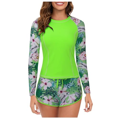 Maillot de bain 2 pièces avec short et brassière intégrée UPF 50+