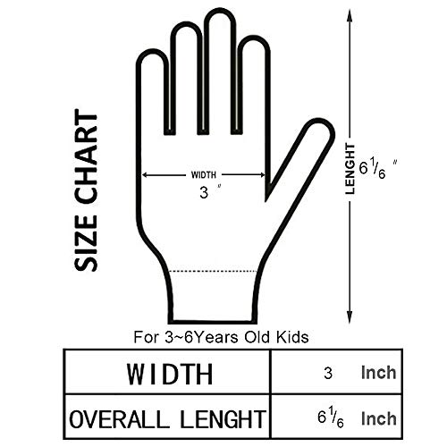 Kids Garden Gloves - PROMEDIX P - 3-6 Years Old Children Gardening Gloves, 2- Pair Pack