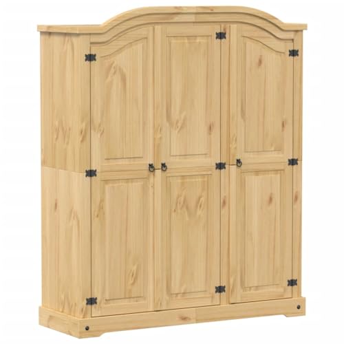 vidaXL Garde-Robe Corona 151,5x52x186 cm en Bois de Pin Massif - Armoire de Rangement pour Chambre