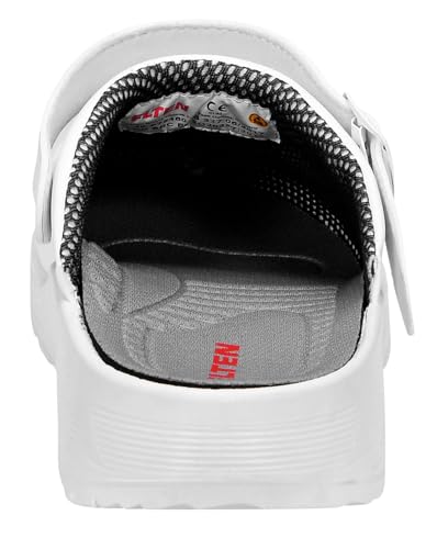 ELTEN Clog Levy White ESD OB, Damen und Herren, Textil, leicht, klassisch 45, Wei� – Bild 5