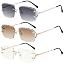 3 Pack (Silver / Grey + Brown + Clear)