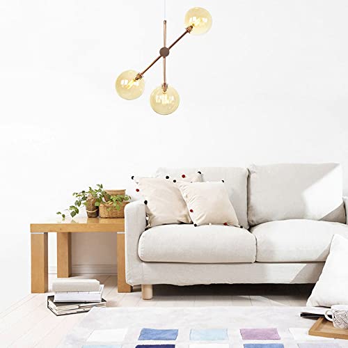Lustre or rose orientable avec ampoule G4 pour salon et chambre