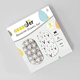 Stretch Ultra Soft Fitted Bassinet Sheet Set 2 Pack, Universal Cradle Sheet Set for Rectangle, Oval, or Hourglass Bassinet Pad/Mattress, Grey Bear Bassinet Sheets for Girls and Boys