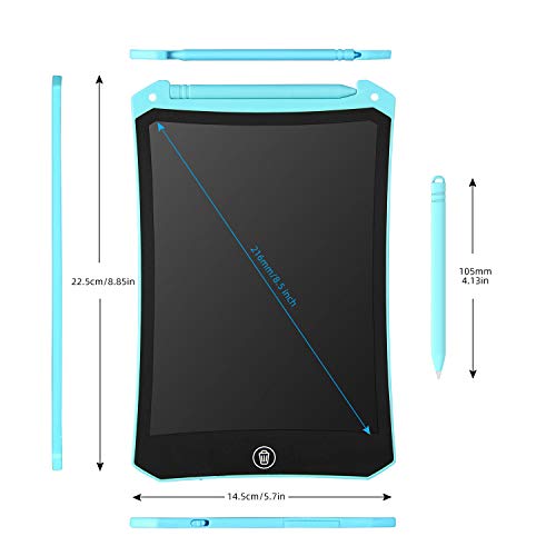 Lcd Writing Tablet, Electronic Digital Writing &Colorful Screen Doodle Board, Cimetech 8.5-Inch Handwriting Paper Drawing Tablet Gift For Kids And Adults At Home,School And Office (Blue) #TOP4