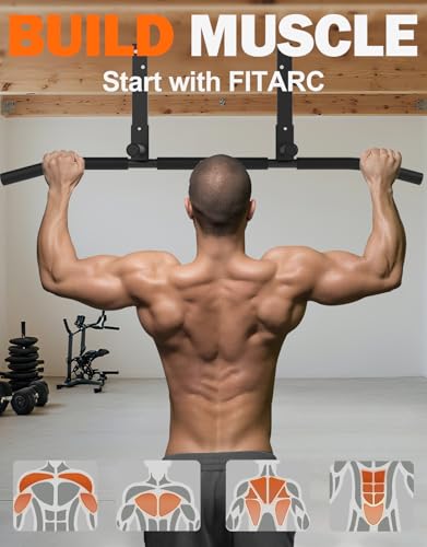 Fitarc Joist Mount Pull Up Bar, Chin Up Bar Ceiling Mount, Heavy Duty, Workout for Home Gym, 42 inch Wide -Patent Pending - Image 6