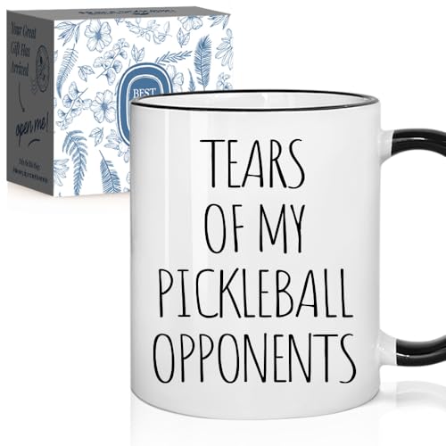 Kaimaloke Tears of My Pickleball Oponents - Regalos para jugadores deportivos para entrenador, papá, mamá, abuelo, abuela, tío, tía, BF GF, cumpleaños, día de la madre, día del padre, regalos de