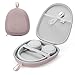 Headphone Case Hard Shell Super-Slim for Sony/JBL/Bose/Soundcore Anker/BERIBES KVIDIO TOZO JLab Over-Ear Headphones Universal Portable Travel Organizer Bag (Pink)