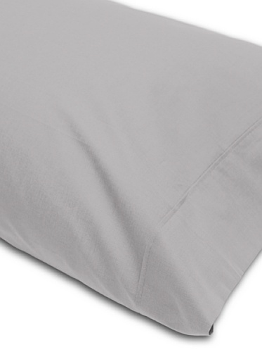 Abecé Casa Funda de Almohada Lisa Gris Cama 150 (45 x 170 cm)