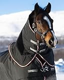 Extrêmement indéchirable Horseware Rambo Supreme Hood Pull à capuche Noir/orange 150 g