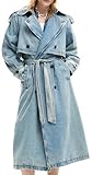 Giacca lunga in denim della collezione donna