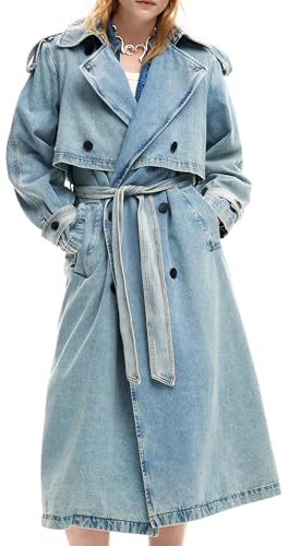 DESIGUAL TRENCH DONNA AZZURRO