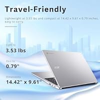 Acer 2026 15.6" FHD Chromebook Laptop, Dual-Core Intel Celeron Processor, 4GB RAM, 64GB Storage, WiFi 6, 10-Hour Battery, Glare-Reducing Webcam, ChromeOS for Learning & Everyday Use — image 6