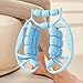 ChuYiElegance Portable Muscle Roller for Legs 24 Wheels Massage Tool for Neck and Arm, Blue