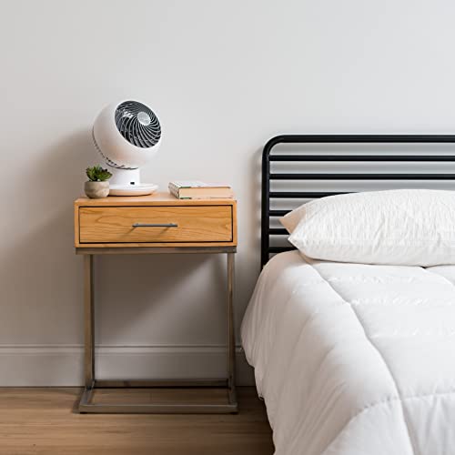 Iris Usa Woozoo Oscillating Fan, Vortex Fan, Remote Equipped 4-In-1 Fan W/ Timer/ Multi Oscillation/ Air Circulator/ 5 Speed Settings, 82Ft Max Air Distance, Ac Motor, Medium, White #TOP3