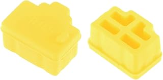 20pcs Protecteurs en Silicone RJ45 Port de concentrateur Ethernet Couvercle Anti-poussière, Jaune