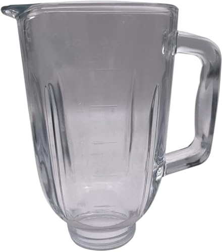 Frasco de vidrio de repuesto de 5 tazas, compatible con licuadora de encimera BLACK+DECKER con tarro de vidrio de 5 tazas, ajustes de 10