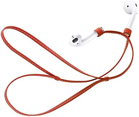 AMANECER Genuine Leather Rope Connector for AirPods Bluetooth Headset Connector, Anti-Lost Device