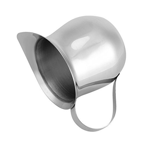 Jarra para espumar leite, jarra para vaporizar espresso, 90 ml, 240 ml, jarra de espumar de aço inox