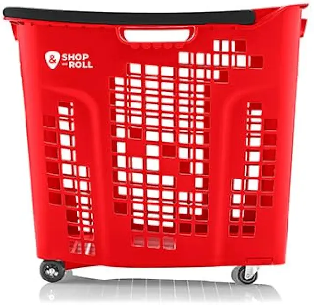 Cesta de la Compra BALSAT 71L - Gran Capacidad, Resistente para Supermercados y Hogar