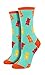 Socksmith Women's Novelty Crew Socks Gummy Bear-Aquamarine