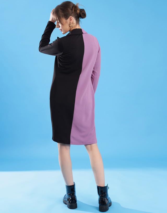 Image of SIRIL Co-Ord Set For Women Lycra 2 Piece Dress | Blazer And Inner Coord Set | Blazer Mini Western Dress