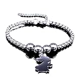 KIEUUPLOAD Animal Rabbit Stainless Steel Beads Bracelets For Women/Men Chain Bracelet Jewelry Pulceras Para Moda
