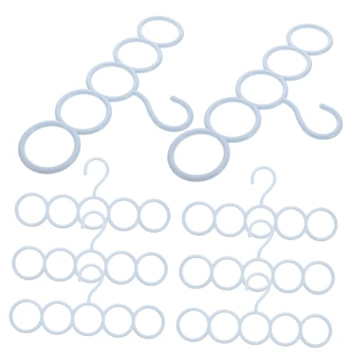 OUNONA Organize Your Closet Scarf Storage Organizer 8 Hangers for Scarves Shawls Ties Belts