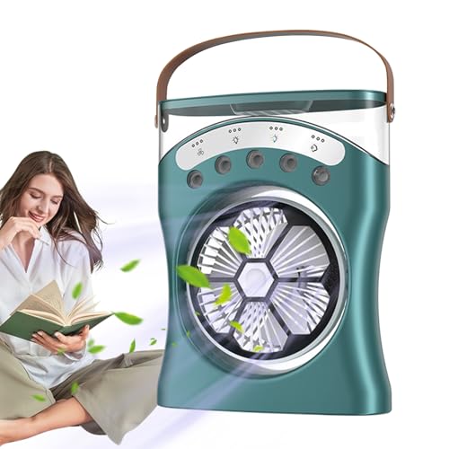 Ventilateur brumisateur USB rechargeable 3 vitesses de table - 8