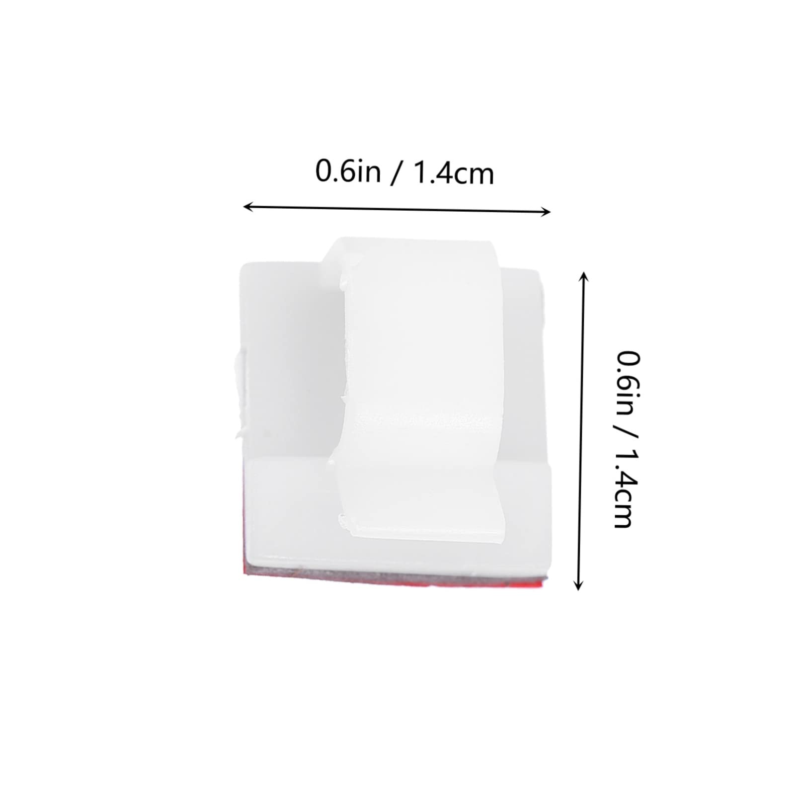 DOITOOL 3 Sätze Selbstklebende Kabelklemmen Drahtclips Wiederverwendbar Für Kabel-organizer Kabelklemmen Drahtclips Klemmen Für Das Home Office 120 Stück * 3