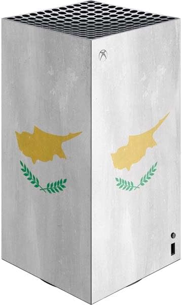 Skinit Decal Gaming Skin Compatible with Xbox Series X Digital Edition Console - Cyprus Flag Distressed Design