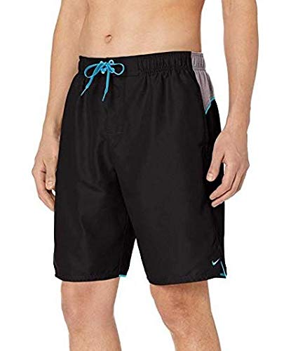 Nike Swim Men's Color Surge 9-inch Volley Shorts Black Large/Black