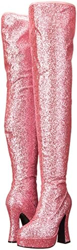 Ellie Shoes Women's 557-BRIGHT Over-The-Knee Boot, Pink, 11 | Image 6
