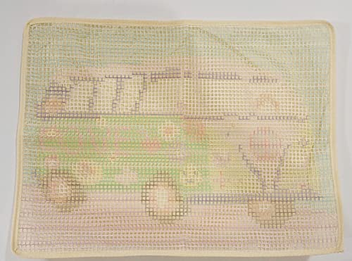 Lapatain Latch Hook Kits Diy Crochet Yarn Kits,Flower Car Carpet Embroidery Hook Rug Kit Needlework Sets Cushion For Kids Or Adults Home Decor 20X15Inch #TOP4