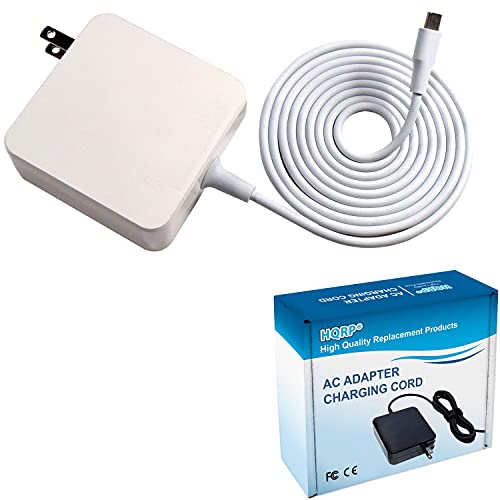 HQRP White Charger AC Adapter Compatible with GoPro AWALC-002 Replacement fits Hero 5 6 7 Black White Silver Session Fusion Karma Grip, USB-C Power Supply Cord Cable Plus HQRP Euro Plug Adapter