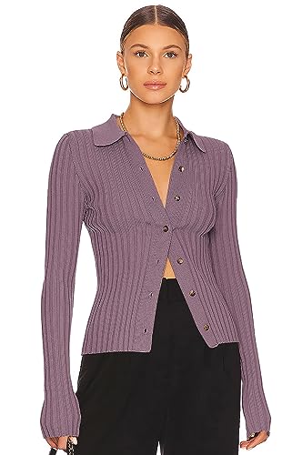 ZAFUL Women's V Neck Button Down Ribbed Sweater...