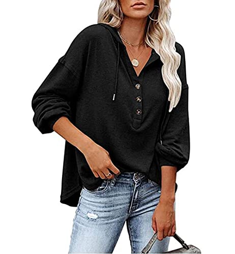 Ailnge Sweat-Shirt surdimensionné à Manches Longues Cover