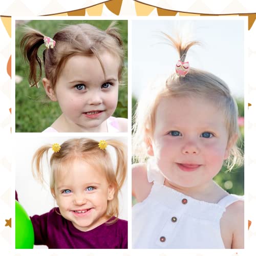 46 Pcs Hair Clips, Hair Ties, And Mini Flower Hair Claw Clips For Girls, Unicorn Rainbow Cloud Shaped Snap Hair Clips Barrettes For Baby Girls Teens Toddlers #TOP4