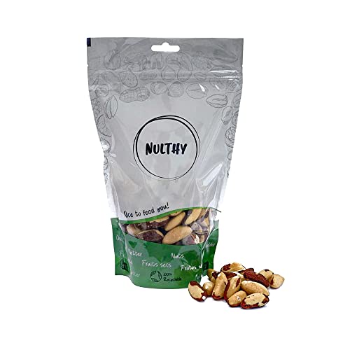 NULTHY - Nueces de Brasil BIO - Frutos Secos Naturales - Producto Ecológico - Snack Saludable - Sin Gluten - Vegano (1KG)