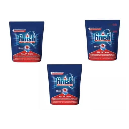 Kit 3 Finish Tabletes Detergente Para Lava Louças All In 1 Max