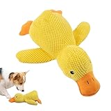 Ferizzia Perro de Pato Antiestrés, Juguete Masticable de Peluche para Perro, ATO Antiestrés para Perros, Juguete Interactivo Indestructible, para Pequeños y Medianos Grandes