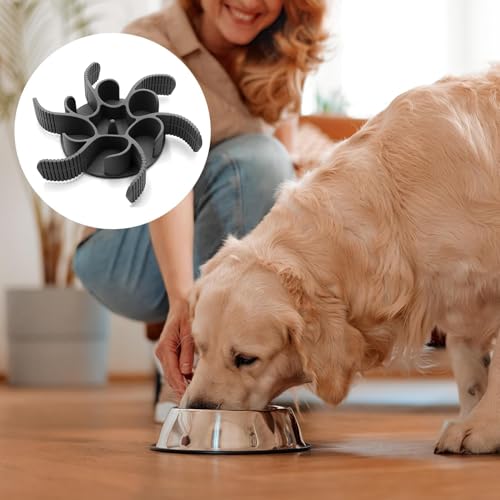Anti Schling Napf Hund Schlingnapf Hunde Langsamer Fressnapf Hundenapf Langsam Fressen trockenfutter Slow Feeder Hundenäpfe Einfügung Reduzieren Übermäßiges Essen Schneidbar für Katzen Haustiere