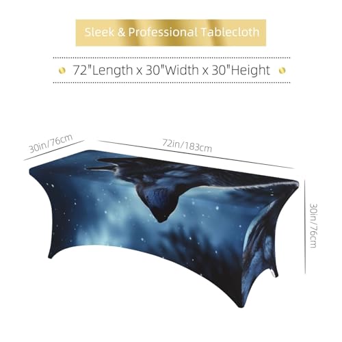 Nappe en élasthanne ajustée et extensible pour table de banquet