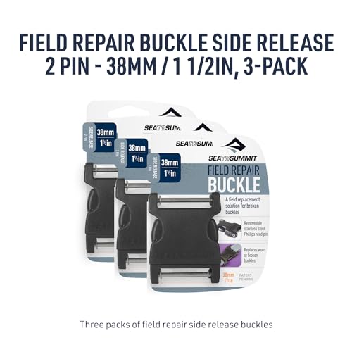 Image of Sea to Summit Field Repair Buckle - Side Release, 2 Pin, 3-pack