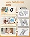 JoyCat Wooden Thick Alphabet Magnets for Toddlers Fridge Large Size Cute Animal Colorful ABC Magnetic Letters 26 Uppercase Letters Educational Toy Set for Kids Toddlers Preschool Learning Spelling