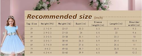 HILEELANG Little Flower Girl Tulle Tutu Dress Easter Cotton Ribbed Birthday Wedding Party Princess Dresses3