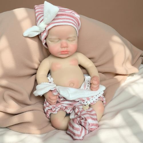 Muñeca Realista de Silicón de 33 cm Reborn Bebé miniatura 1