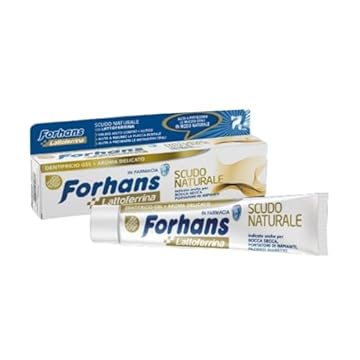Forhans, Dentifricio Gel Scudo Naturale, con Lattoferrina, Azione Antibatterica per il Cavo Orale, Protezione Naturale, 75 ml