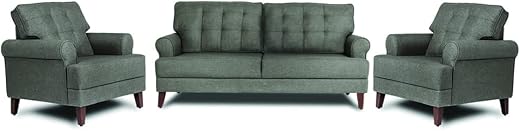 Wakefit Sofa Set | 3 Year Warranty | Sofa 5 Seater, 5 Seater Sofa for Living Room, Wooden Sofa Set, Sofa Set 3+1+1 Seater...
